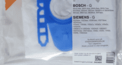 Støvsugerposer Bosch. Type G. Uoriginale. 4 stk. støvsugerposer + filter