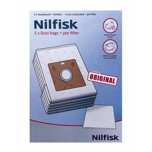 Køb Støvsugerposer Nilfisk Coupé & Go. 5 stk. støvsugerposer + filter. 78602600- - DKK,-