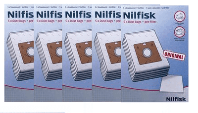 Støvsugerposer Nilfisk Støvsugerposer Compact, Go & Coupé. 25 stk. originale støvsugerposer + filter