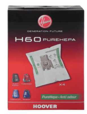 Støvsugerposer Hoover PureHepa - Anti odour Type H60. 4 stk. støvsugerposer