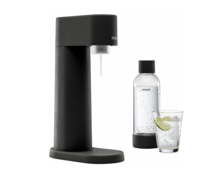 Sodavandsmaskine MySoda Woody Sort. Inklusiv kulsyre