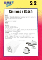 Støvsugerposer Siemens. Type B, C. 4 stk. støvsugerposer